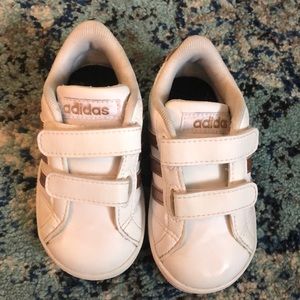 Toddler girl size 5 1/2 Adidas shoes